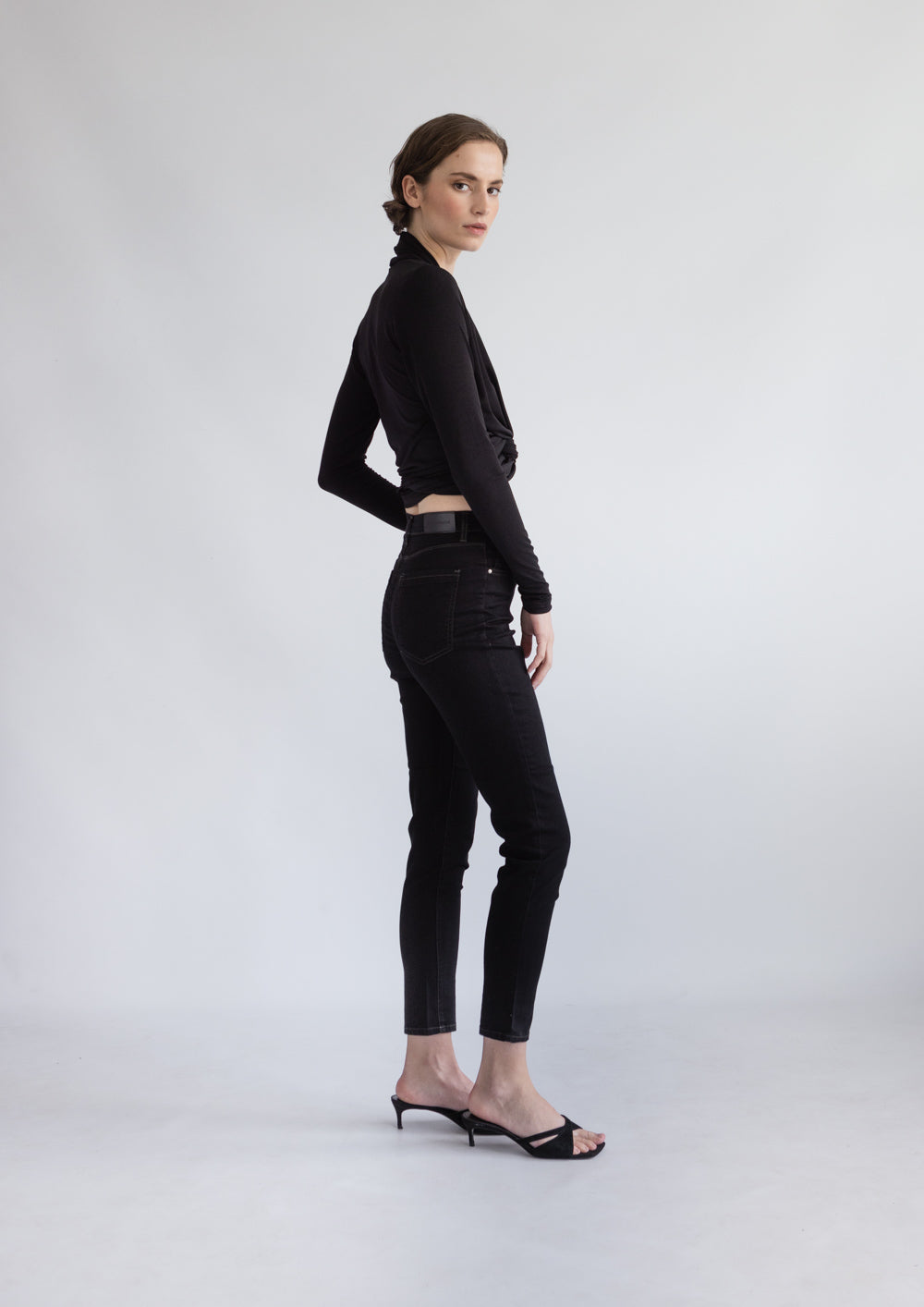 LARA MERINO JACKET, BLACK