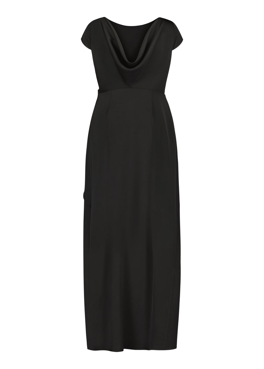 ANNA EVENING DRESS, BLACK