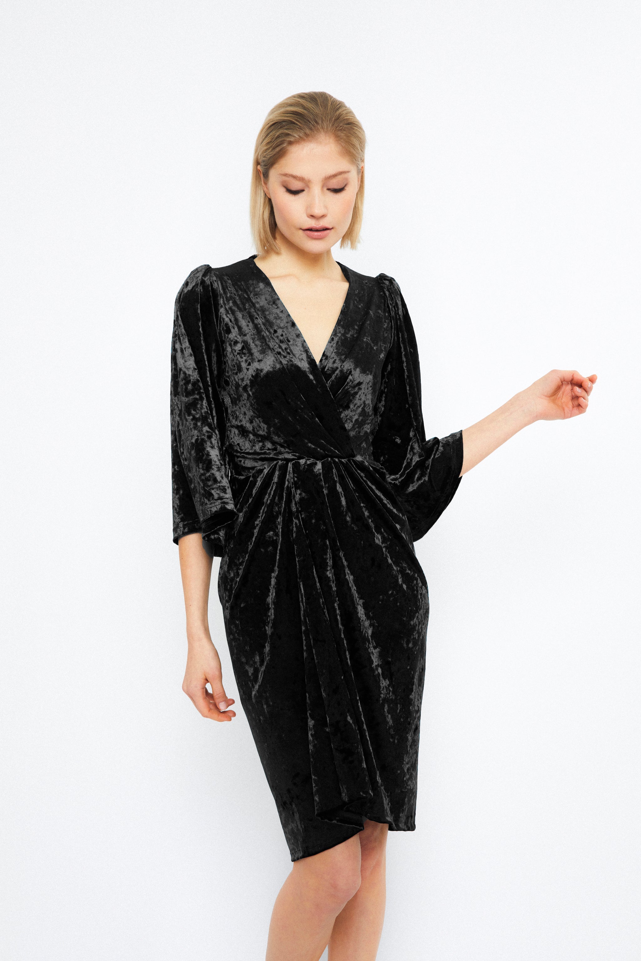 FLOW DRESS, Black