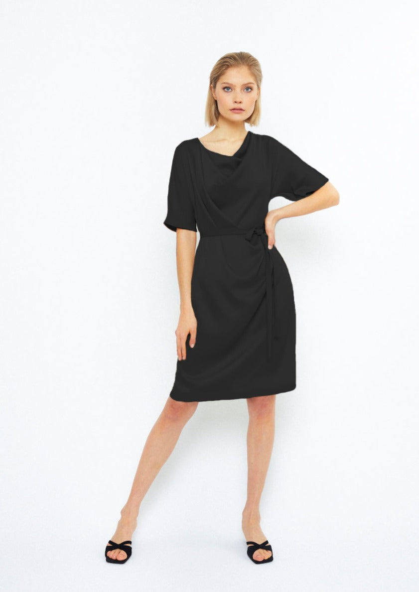 FALL DRESS, BLACK