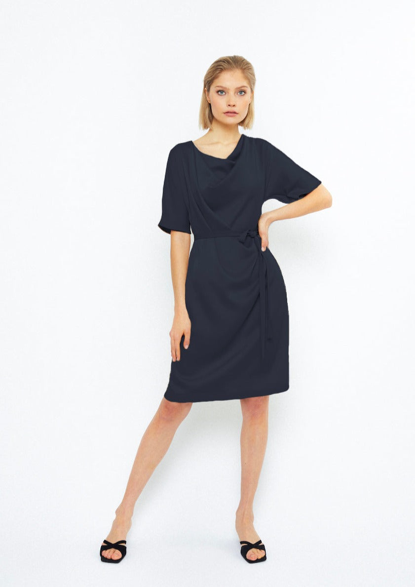 FALL DRESS, DARK BLUE