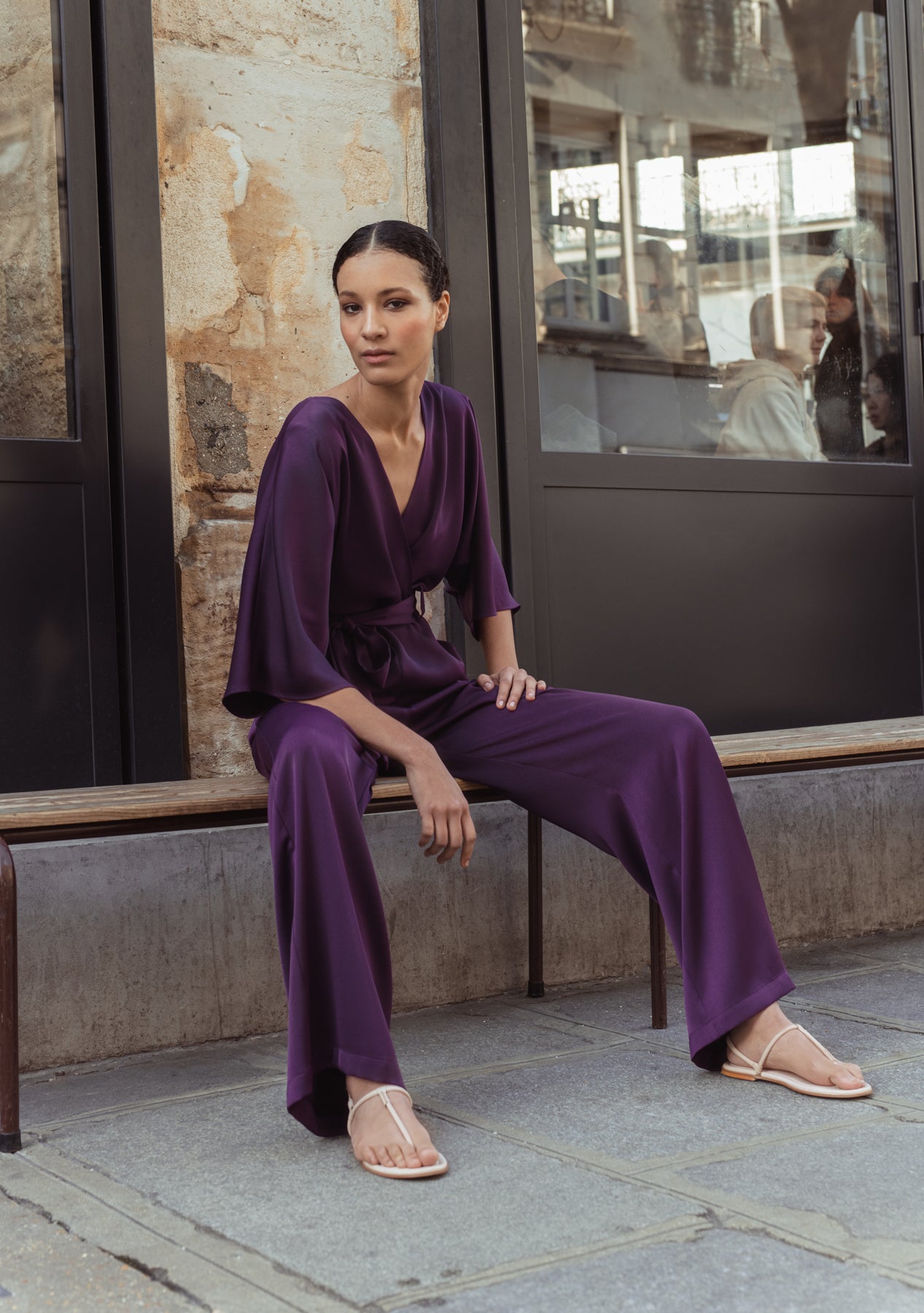 VENICE JUMPSUIT, PLUM