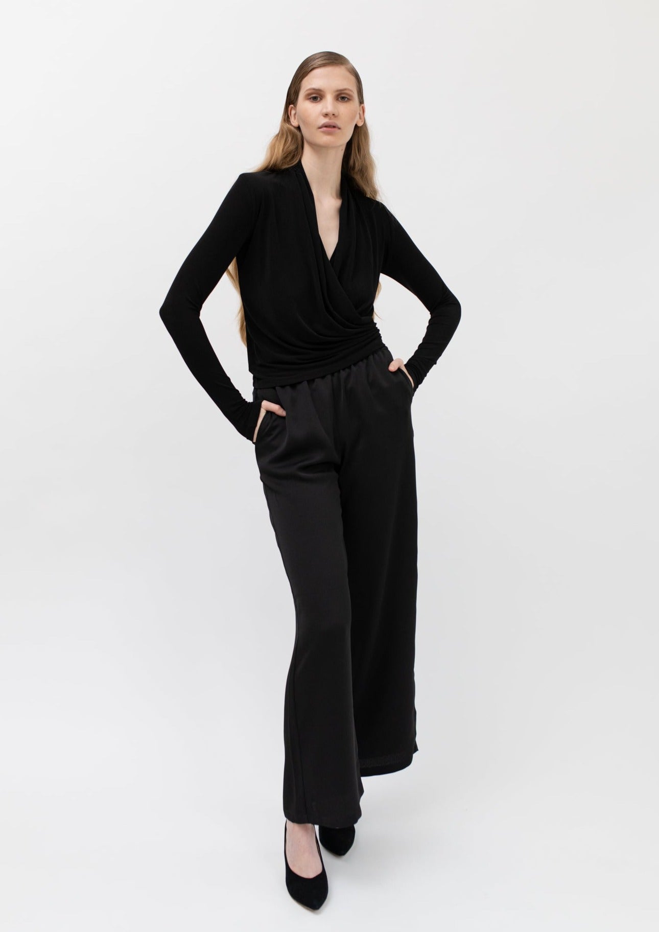 LARA MERINO JACKET, BLACK
