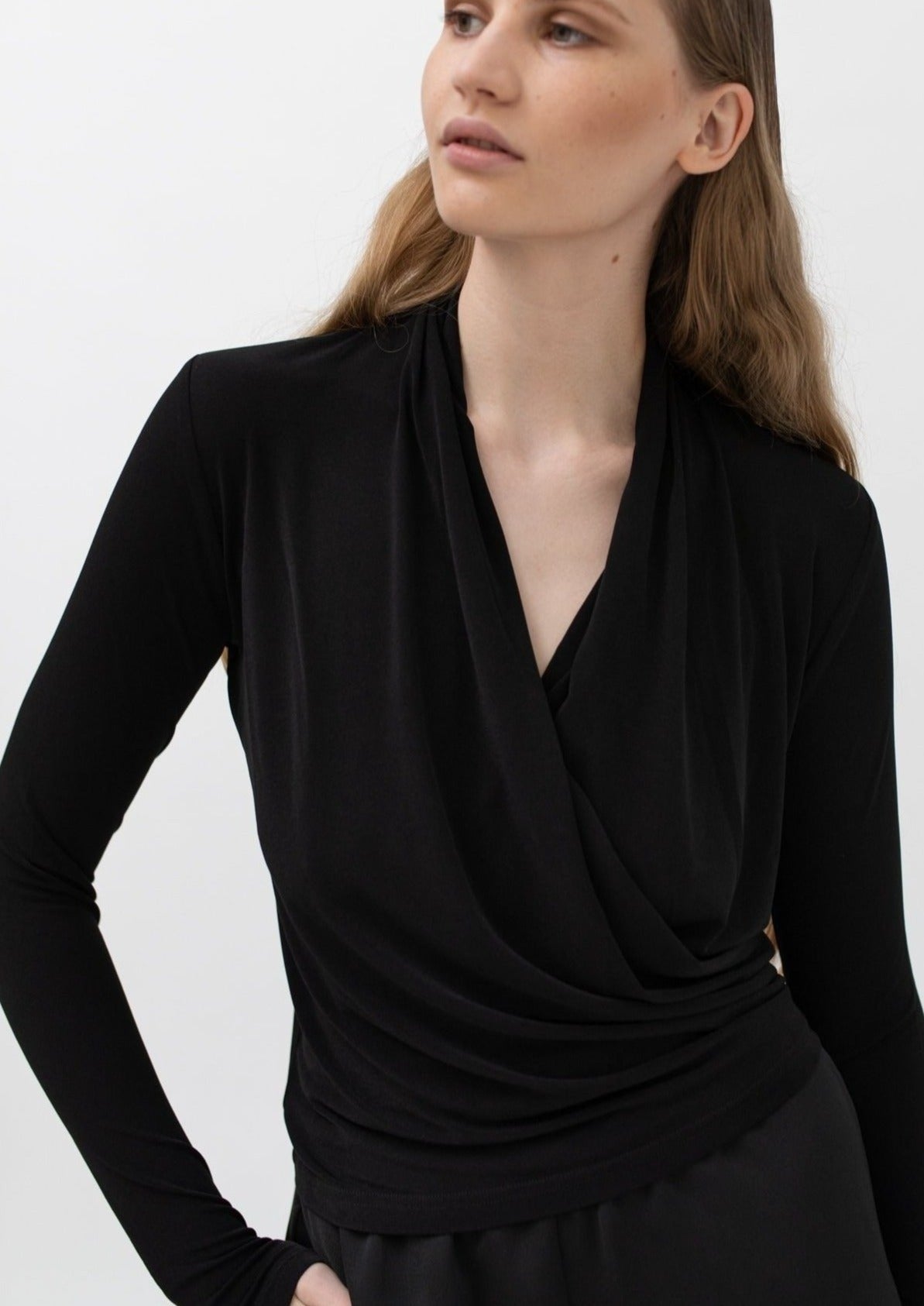 LARA MERINO JACKET, BLACK