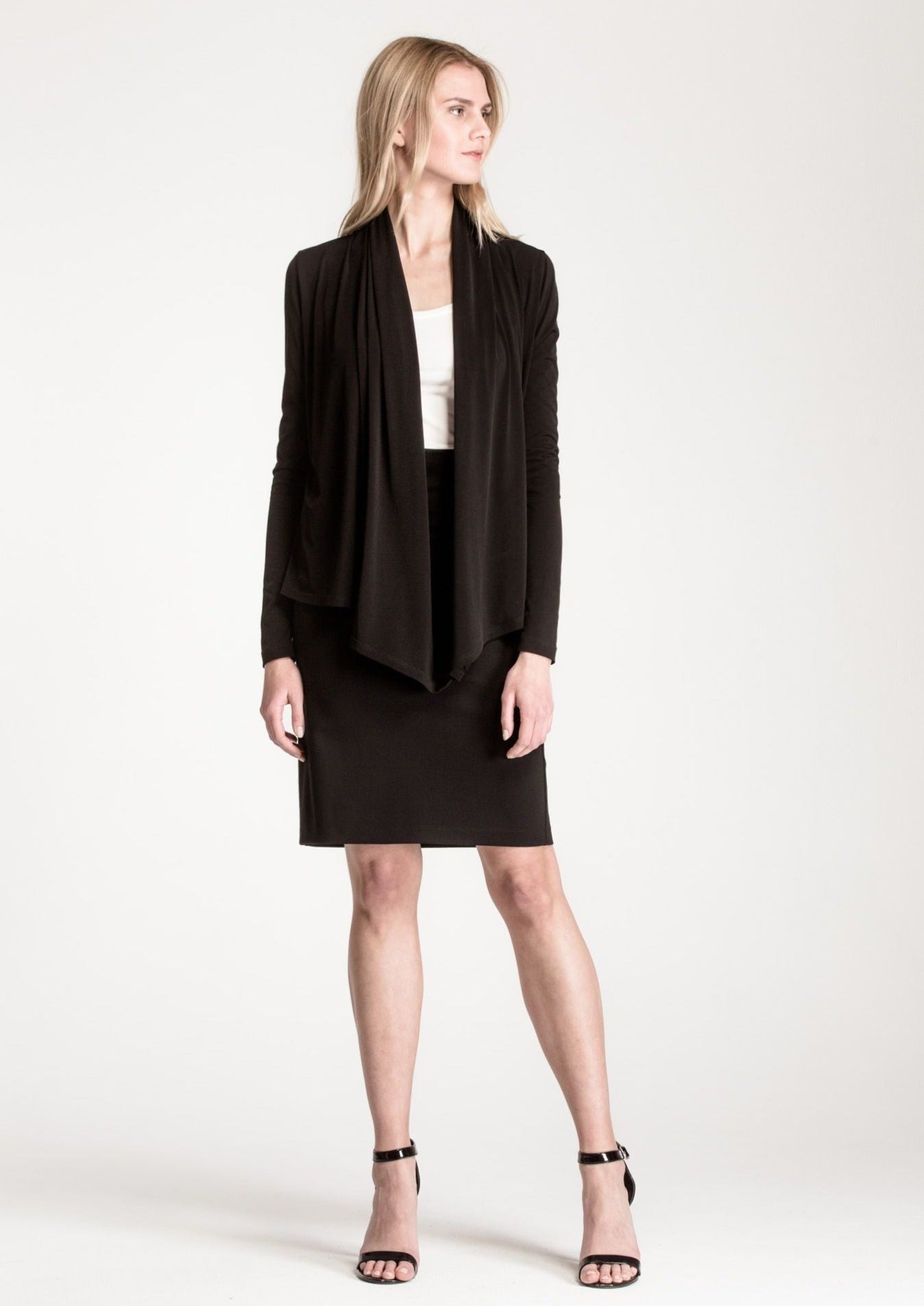LARA MERINO JACKET, BLACK