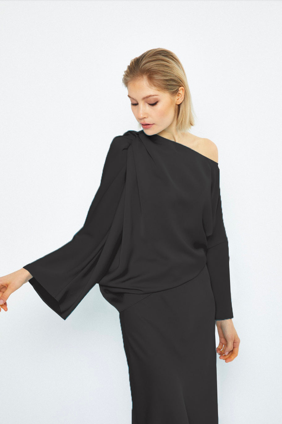 PEARL SKIRT, Black