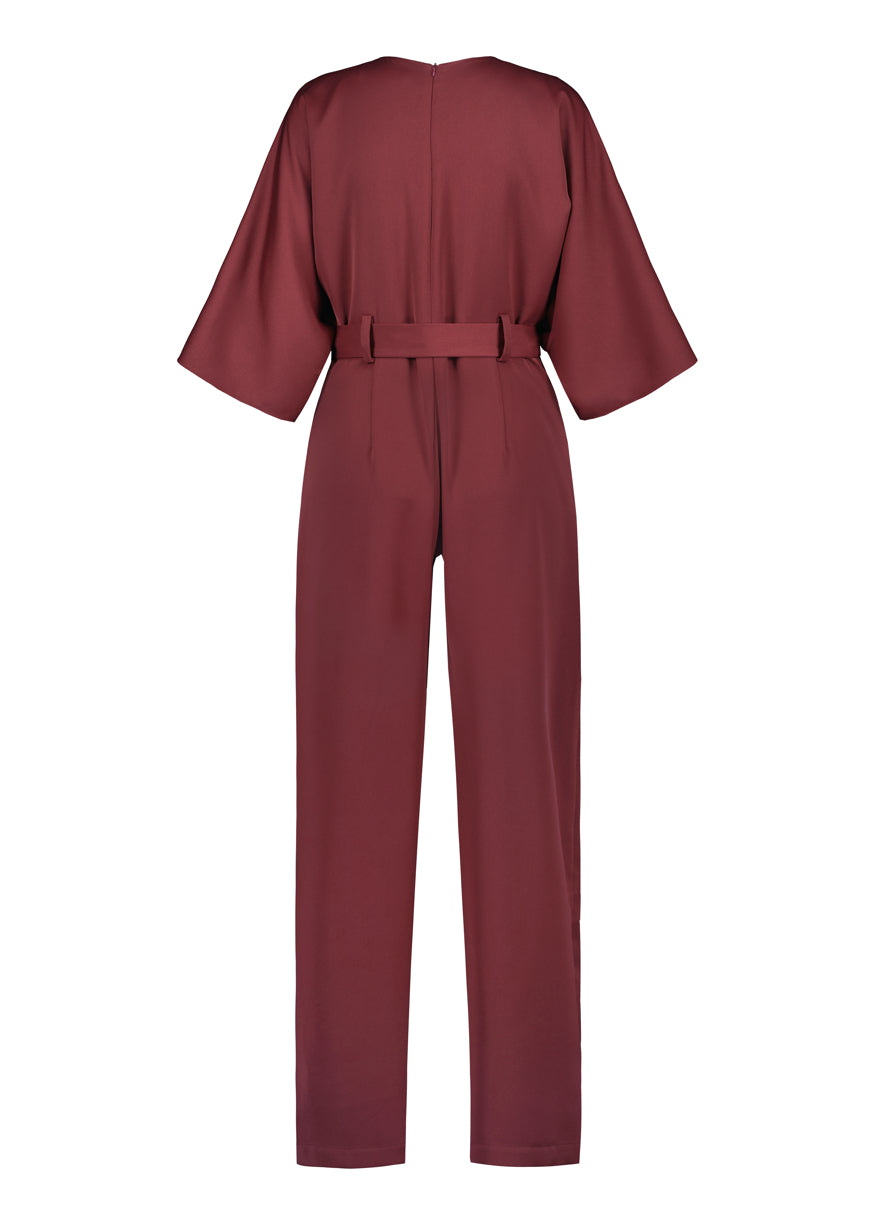 VENICE JUMPSUIT, CHERRY