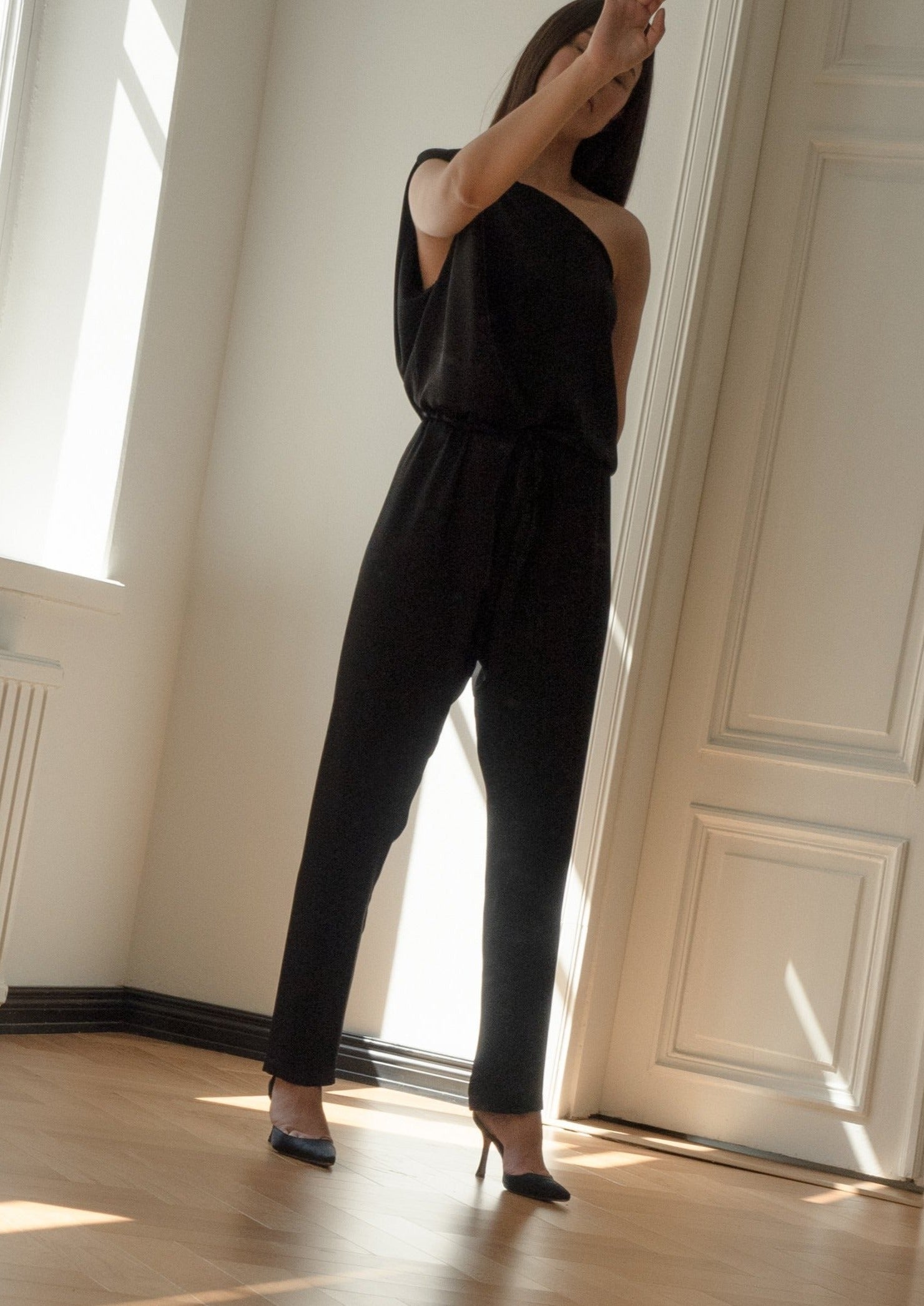 TULIP JUMPSUIT, BLACK