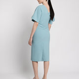 INEZ DRESS, Aqua blue