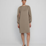 STELLA DRESS, Sand