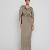 WIEN EVENING DRESS, Sand
