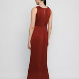 THELMA EVENING DRESS, Rust