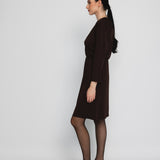 LARA DRESS, Brown