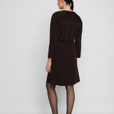 LARA DRESS, Brown