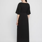 VENLA EVENING DRESS, Black