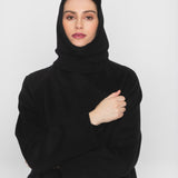 WOOL HOOD, Black