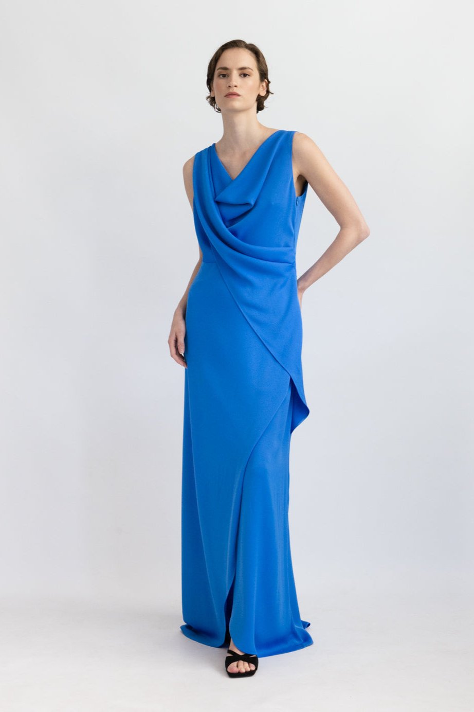 VIOLA EVENING DRESS, BLUE