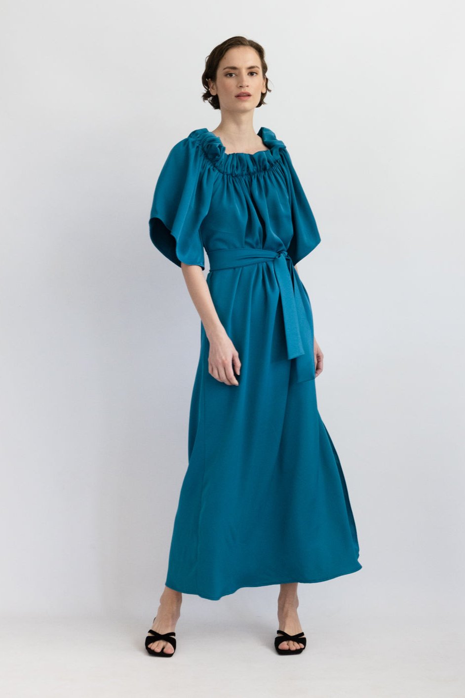 PENNY MAXI DRESS, Petrol