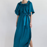 PENNY MAXI DRESS, Petrol