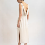 IVY MIDI DRESS, Bone