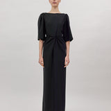 ANN EVENING DRESS, Black