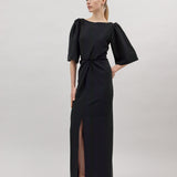 ANN EVENING DRESS, Black