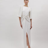 ANN EVENING DRESS, White