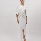 ANN EVENING DRESS, White