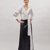 ARIELLA SILK BLOUSE, Cream