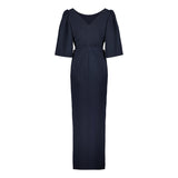 ANN EVENING DRESS, DARK BLUE