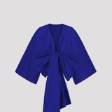 BOW JACKET, Blue