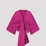 BOW JACKET, Fuchsia