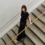 THELMA EVENING DRESS, Black