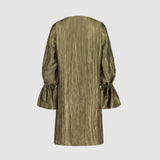 DITA DRESS, Taupe green
