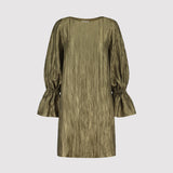 DITA DRESS, Taupe green