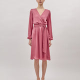EMILY SATIN DRESS, Rose