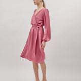 EMILY SATIN DRESS, Rose