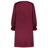 EMMA DRESS, Deep red