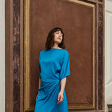ERIKA EVENING DRESS, Turquoise
