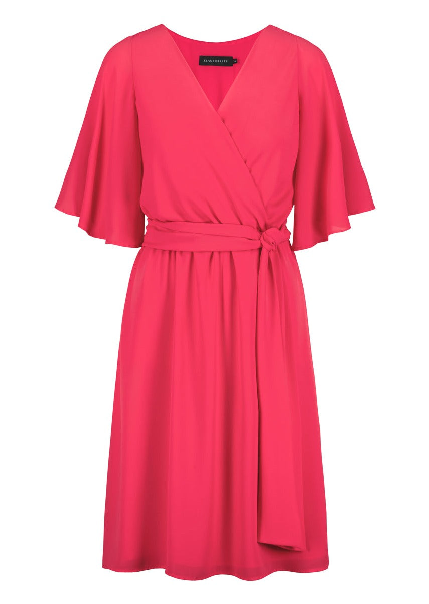 INGA DRESS, Hot pink