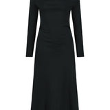 JOANNA MERINO DRESS, Black