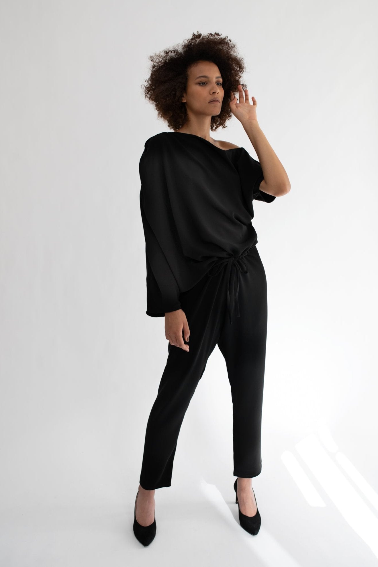 SORROW JUMPSUIT, BLACK