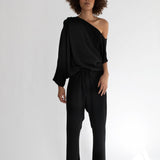 SORROW JUMPSUIT, BLACK