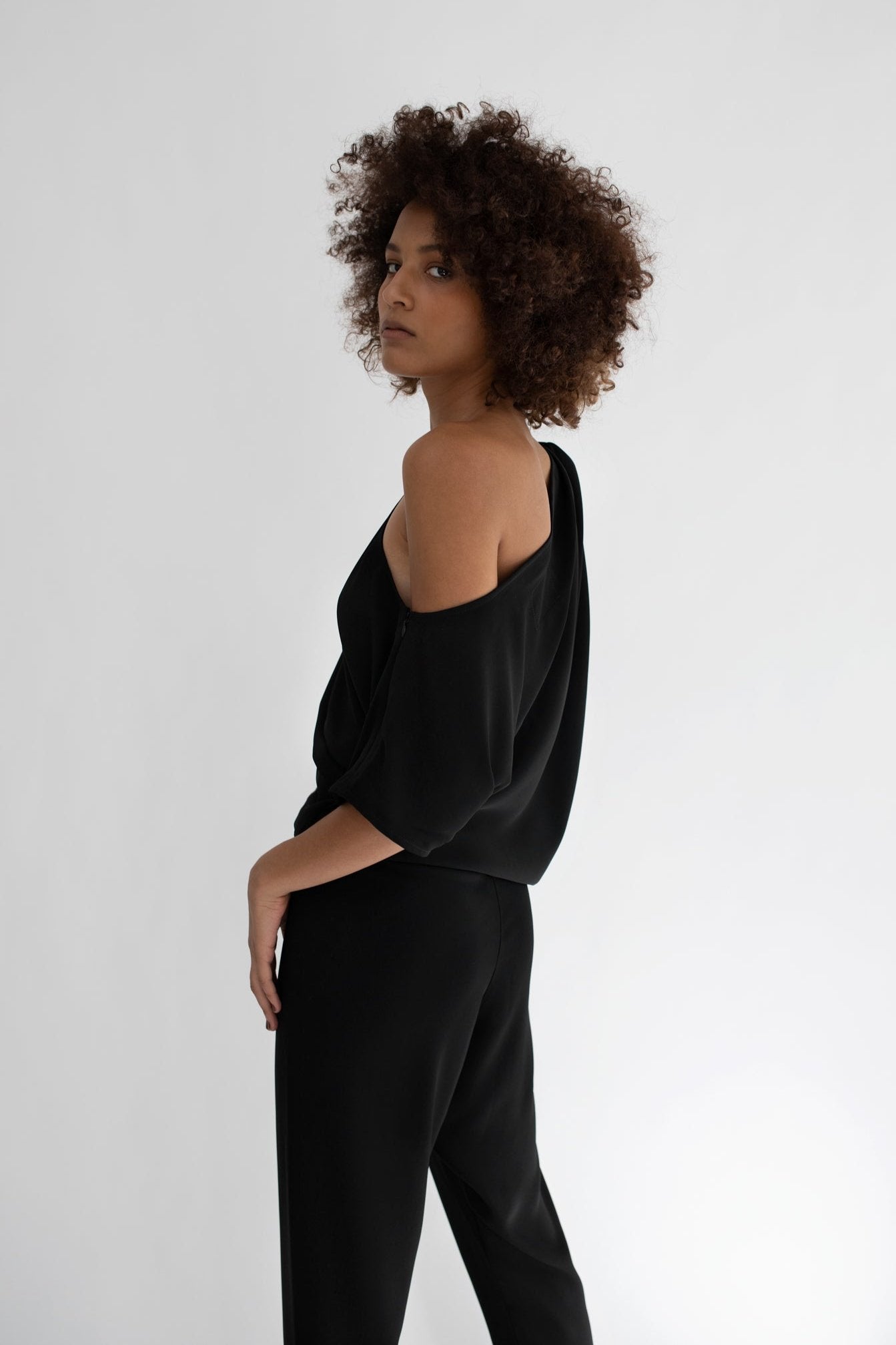 SORROW JUMPSUIT, BLACK