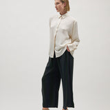 NILA CROPPED PANTS, Black