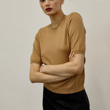 INES MERINO TOP, Nougat