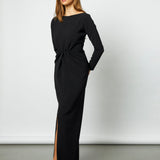 ANETTE EVENING DRESS, BLACK