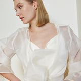 CLAUDIA SILK ORGANZA BLOUSE