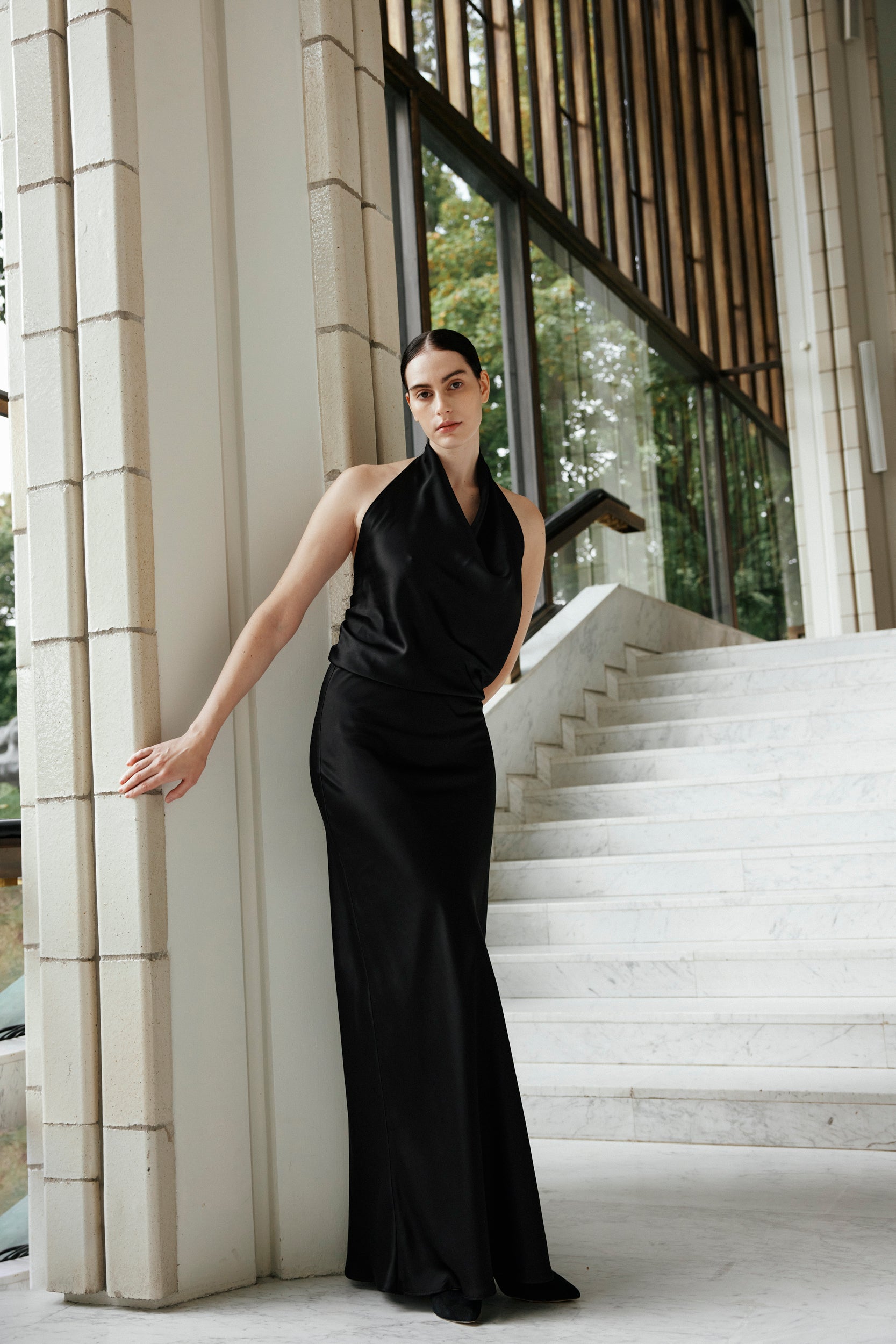 ODESSA EVENING DRESS, Black