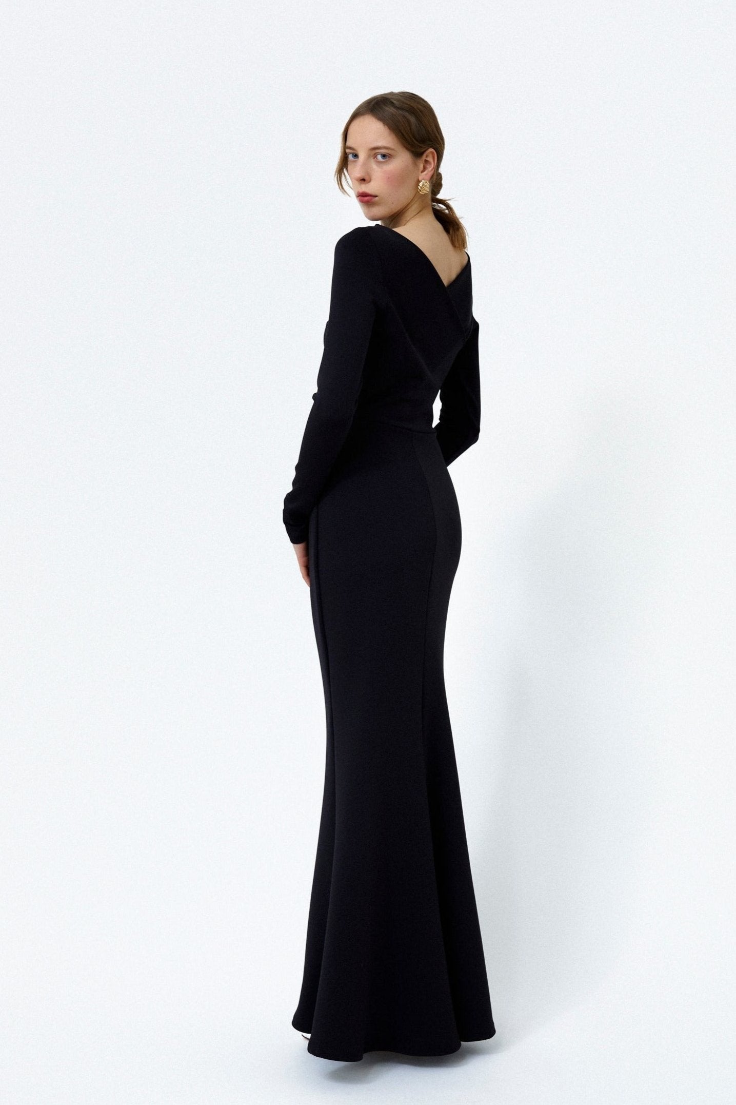 ROXANNE EVENING DRESS, BLACK